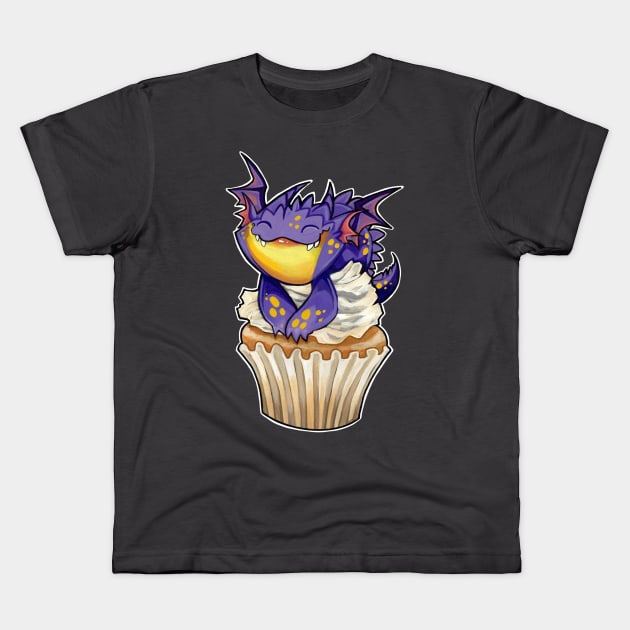 Cupcake dragon lemon lavender squish Kids T-Shirt by BiancaRomanStumpff